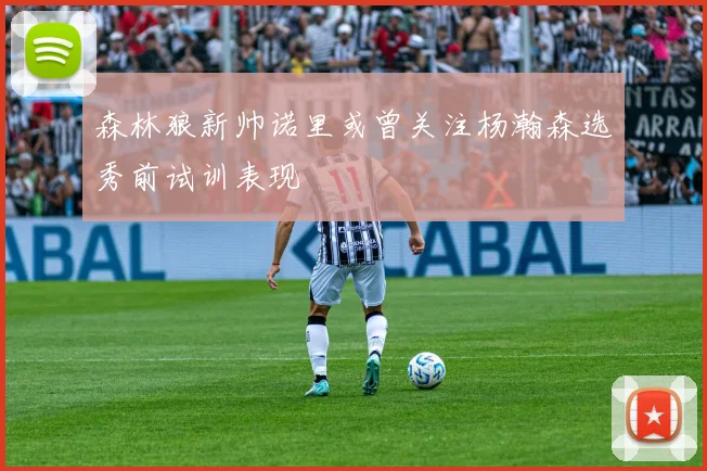 森林狼新帅诺里或曾关注杨瀚森选秀前试训表现
